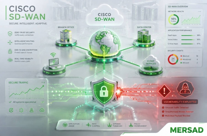 نمودار تحلیل آسیب‌پذیری Cisco SD-WAN و راهکارهای دفاعی